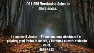 Versículos Sobre la Obediencia 001058 [upl. by Aliuqet]