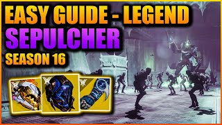 Destiny 2 Platinum SEPULCHER Legend Lost Sector Easy Guide  NEW Witch Queen Lost Sector [upl. by Gabi]