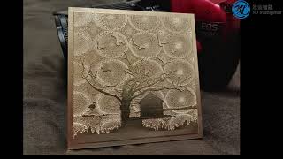 embossing debossing dies for hot foil stamping dies brass process by CNC machine [upl. by Tiler]