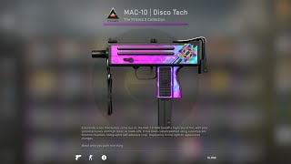 Mac10 Disco Tech  Infinite Diamond Holo Sticker Skin Showcase [upl. by Ecylahs]