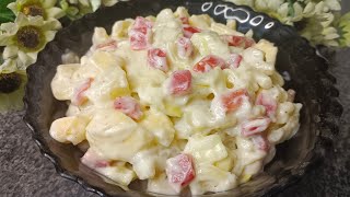 Russian Salad  Best healthy salad  Few ingredients salad recipe [upl. by Rachelle452]