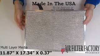 Replacement BPS1FA36 99010300E Range Hood Aluminum Mesh Premium Filter by Air Filter Factory® [upl. by Engel875]