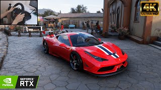 Ferrari 458 Speciale  Forza Horizon 5  Logitech g29 Gameplay [upl. by Betta]