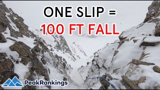 An Extremely Scary Experience Arapahoe Basin 2nd Notch East Wall [upl. by Rolyt]