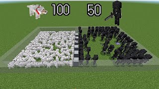 100 wolf vs 50 wider skeleton🤔 [upl. by Gausman291]