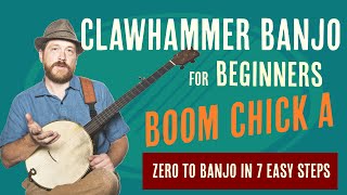 Beginner Clawhammer Banjo Crash Course  The Basic Strum [upl. by Naamann]