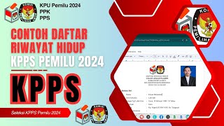 Cara Mengisi Daftar Riwayat Hidup Calon KPPS Pemilu 2024 [upl. by Aneeuqahs]