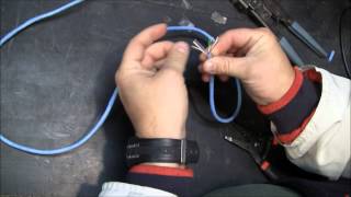 How to terminate RJ45 connectors on Cat5 Ethernet cable [upl. by Emawk494]