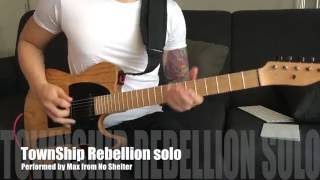 Rage Against The Machine  Township Rebellion Guitar Solo Cover [upl. by Gunas]