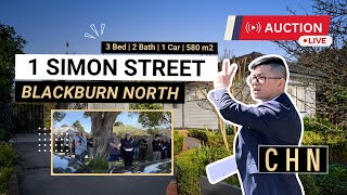 Live Auction  1 Simon Street Blackburn North [upl. by Lonergan454]