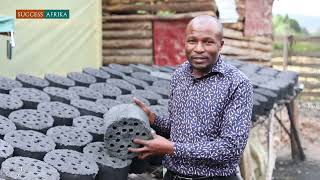 UgandaThe Indoor Pollution at Home Inspired me to Start Briquette Business Empire [upl. by Ibloc]