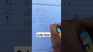 Cube Root  How to find cube root cube root kasa nikala Math trick find the cube root [upl. by Jody727]