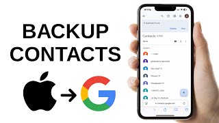 How to Backup iPhone Contacts to Gmail Account [upl. by Malvina]