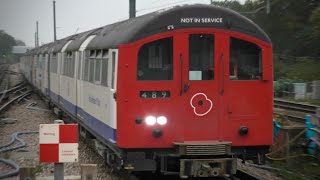 London Underground 1962 Stock 5 Car Rail Adhesion Train Arrives At Ealing Broadway  November 2024 [upl. by Simonette908]