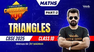 Triangles Part 2  Challenge100  Class 10  CBSE 2025  🔥 Shimon Sir [upl. by Ilene]