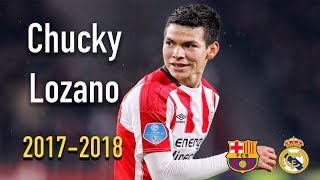 Hirving Lozano  All Goals amp Skills 20172018  PSV  México [upl. by Warthman553]