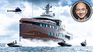 Inside Jeff Bezos 1 Billion Range of Mega Yachts [upl. by Aiveneg556]