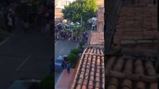 Scene after Pablo is shot taken from a neighboring porch Narcos S2 [upl. by Eldwin]