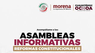 MASS MEDIA de Hidalgo Asamblea informativa del senador de Morena Cuauhtémoc Ochoa [upl. by Darrej]