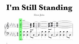 Elton John  Im Still Standing Sheet Music [upl. by Acimak111]