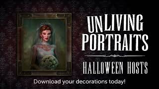 AtmosFX Unliving Portraits Halloween Hosts Digital Decoration Trailer [upl. by Notsla]