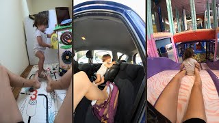 Taking my baby out of car by myself  born without arms mom parents disability [upl. by Aileen]