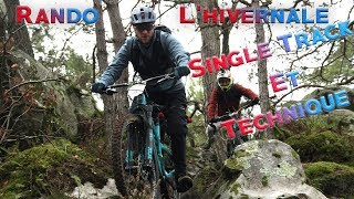 Rando lhivernale que du single track et du technique [upl. by Aligna]