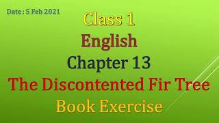 Class 2  English  Chapter  13 The Discontented Fir Tree 🌲Book Exercise 1 Similar Sounds Words [upl. by Kahl]