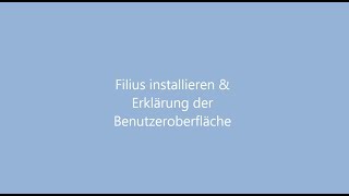 FiliusTV Installation und Benutzeroberfläche [upl. by Llebana331]