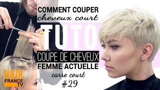 Tuto coiffure Coupe de cheveux tendance HAIR France TV [upl. by Rekcut]