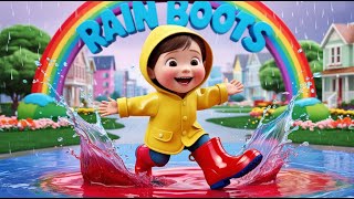 Rain Boots Song for Kids  Rain Rain Go Away Nursery Rhyme  Yes Yes dress for the rain CoComelon [upl. by Haldan]