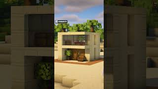 Minecraft  Starter Beach House Timelapse  shorts [upl. by Ailati175]