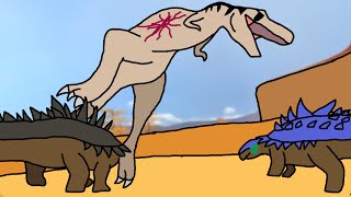 tarbosaurus vs polacanthus [upl. by Aillicsirp]