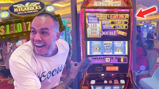 132 MILLION DOLLAR MEGABUCKS JACKPOT SLOT MACHINE IN LAS VEGAS we were so close [upl. by Jaal]