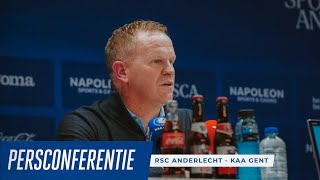 🎙️ Persconferentie na RSCA  KAA Gent [upl. by Hassadah973]