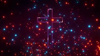 Cross Center Particles Video Loop EasyWorship Free Background No Copyright [upl. by Odarnoc]