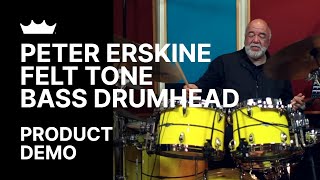 Peter Erskine Felt Tone Bass Drumhead  Product Demo  Remo [upl. by Feriga]