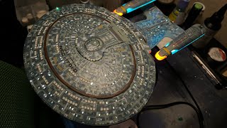 USS Enterprise NCC1701D 12500 scale with lightsTenaControls [upl. by Kcirdef]