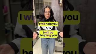 quotI will helpquot vs quotI will be helpingquot  Big Difference 😱  30 Sec Grammar Tips englishgrammar esl [upl. by Rodolfo867]