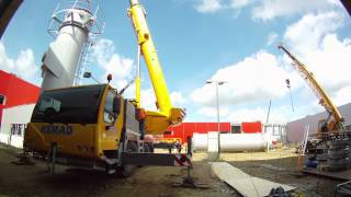 INDUSTRIAL CHIMNEY INSTALLATION TIMELAPSE  KAMINTECH [upl. by Jer]