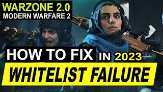 Warzone 20modern warfare 2 WHITELIST FAILURE error  whitelist mw2 fix  by borntoplaygames [upl. by Nitsirk189]