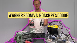 Farbe blasen oder sprühen Wagner 250M vs Bosch PFS 5000E  airless vs airbrush  was ist besser [upl. by Fitts]