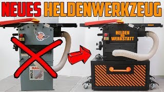 💣 Hobel 🔥 Umbau  NEUES HELDENWERKZEUG Holzmann HOB260 ABS Abricht und Dickenhobelmaschine [upl. by Rella]