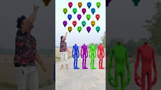 red green blue amp purple alien dancing and deepu sakha Correct headmatching gameMagical video funy [upl. by Aekin540]