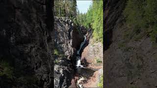 Waterfall in Sysslebäck  Värmland Sweden shorts [upl. by Cirederf]