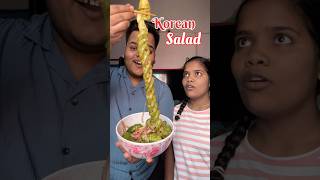 My Sister Vs Me  Who will make the best Korean Cucumber Salad shorts [upl. by Noryk]