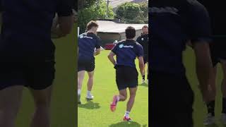 Backdoor Passing With The NZ Warriors rugbybricks Peter Breen [upl. by Anilek619]