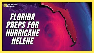 Storm Preperations Begin As Hurricane Helene Creeps Towards Florida [upl. by Adnilrem]