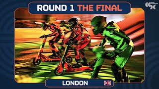 Full final from the first round of the eSkootr Championship in London watch the racing and reaction [upl. by Neelhtakyram]