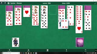 Spider solitaire 2 suits level 75 [upl. by Ahsimrac647]